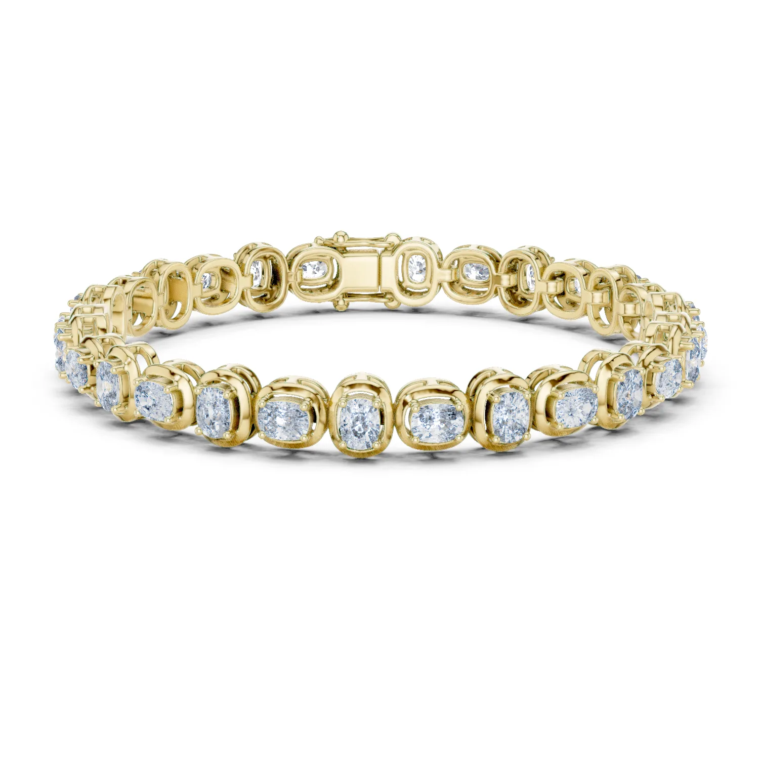 Diamant Kissenschliff Armband 6.82 Karat