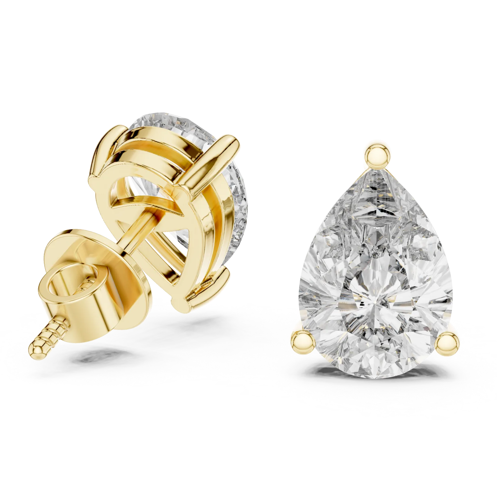 Бриллиант Груша Серьги 3.50 карат