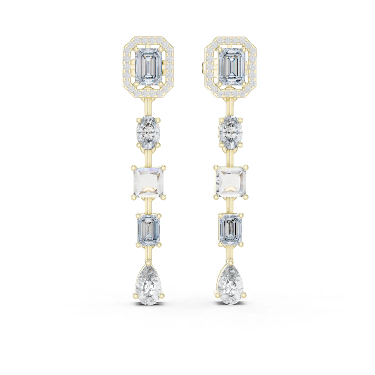 Diamante Pendientes 3.10 Quilates