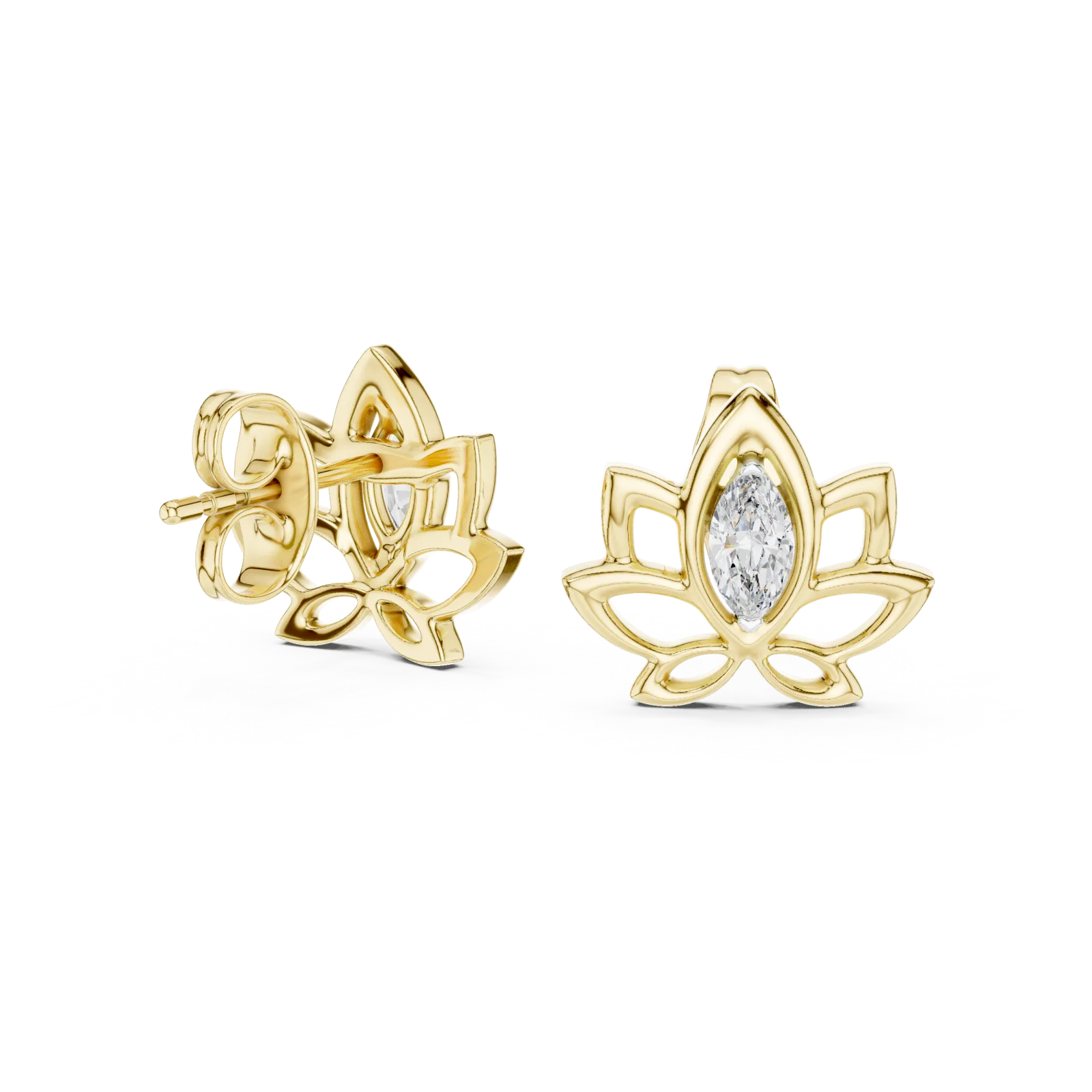 14K Gold Earrings 2.42 g