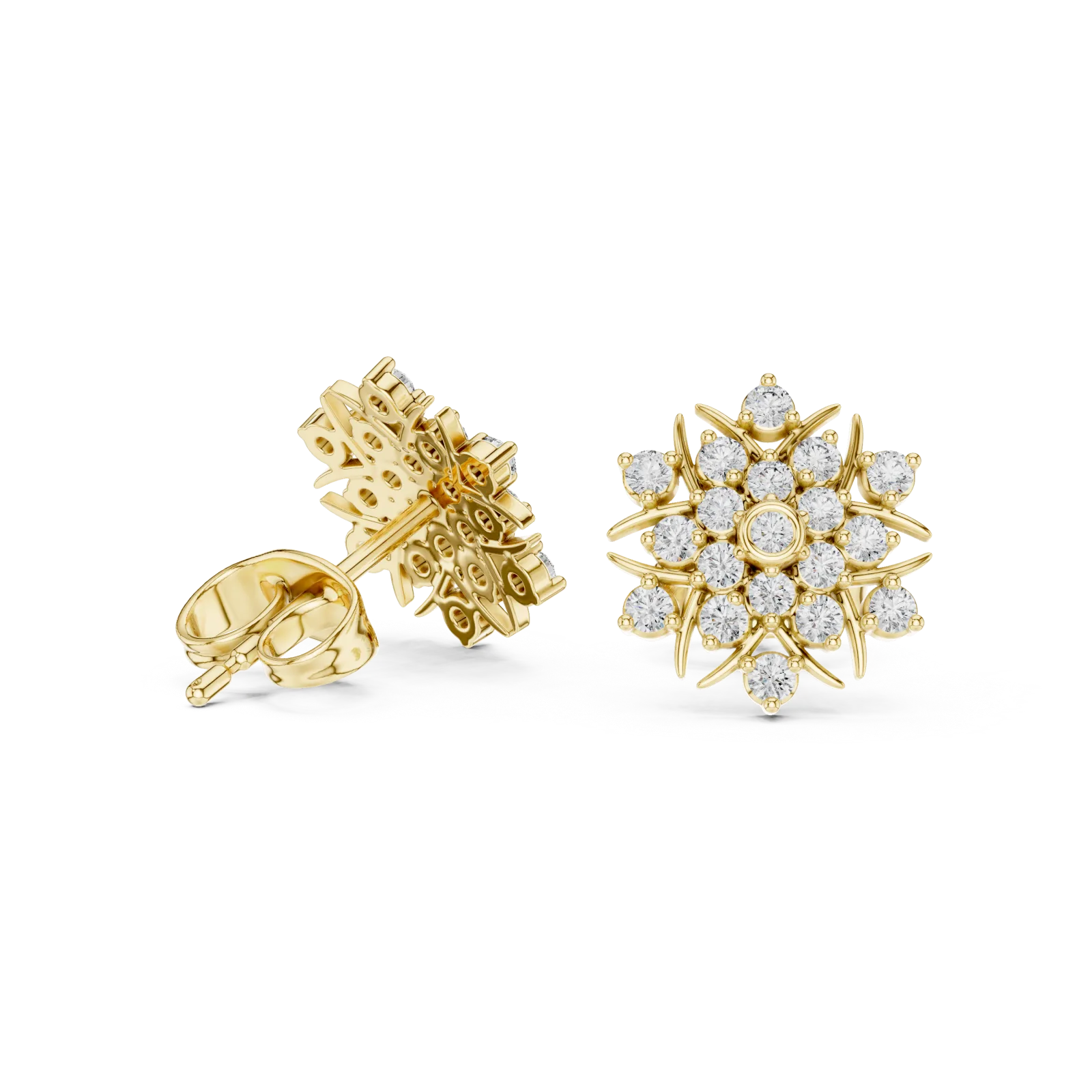 Diamond Earrings 0.38 Carat