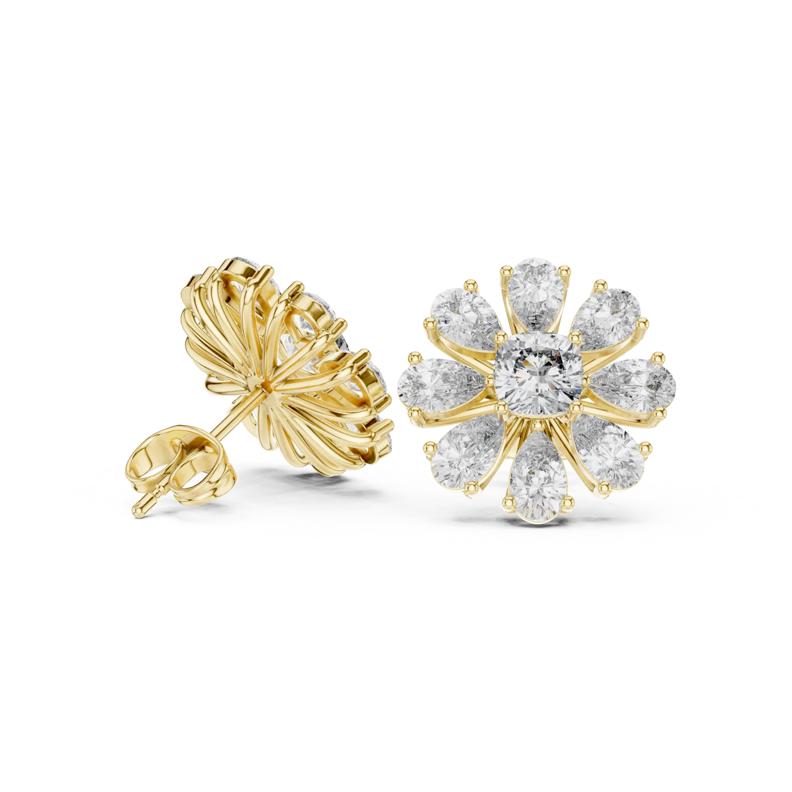 Diamond Earrings 3.40 Carat