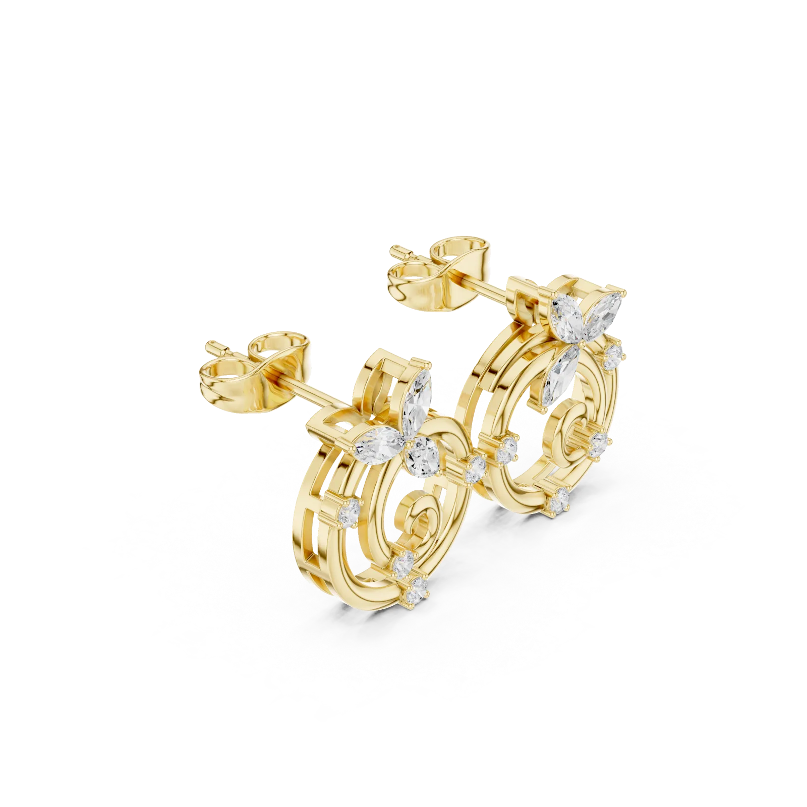Diamond Earrings 0.42 Carat