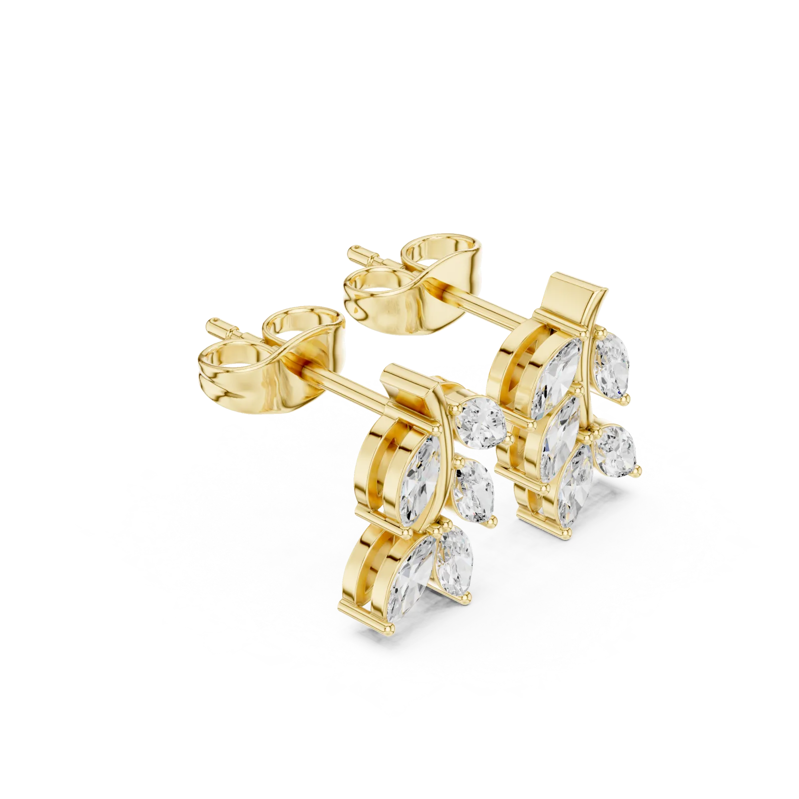 Pırlanta Marquise Kesim Küpe 0.52 Karat