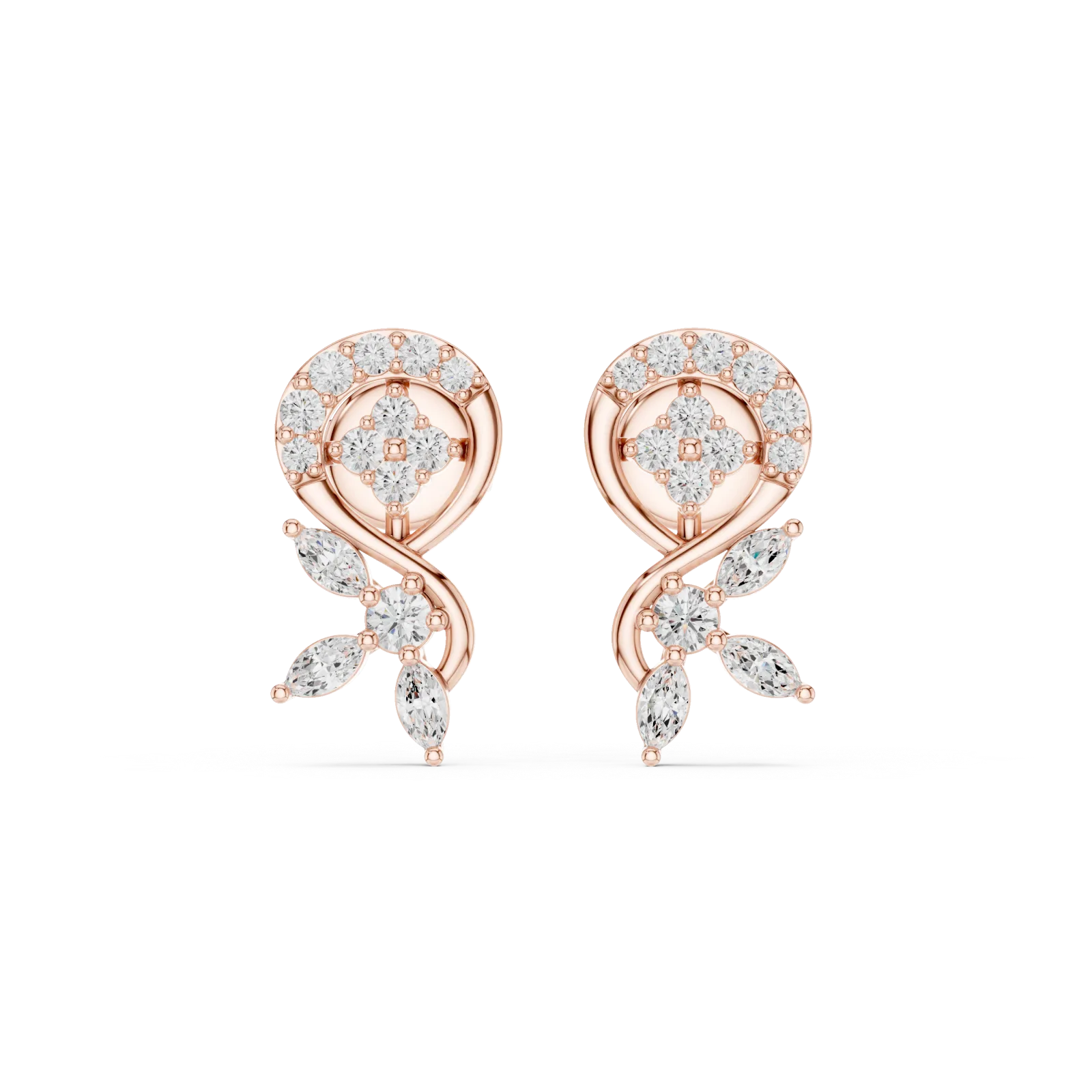 Diamond Earrings 0.41 Carat