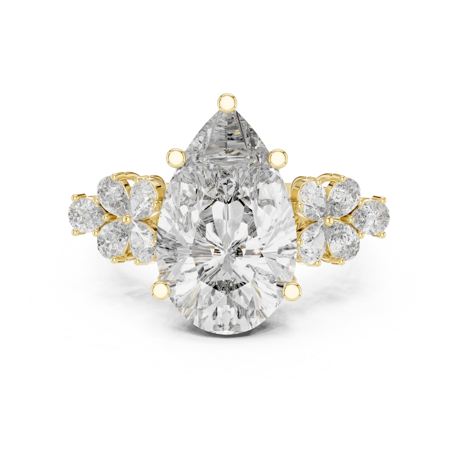 Diamant Tropfen Ring 6.80 Karat