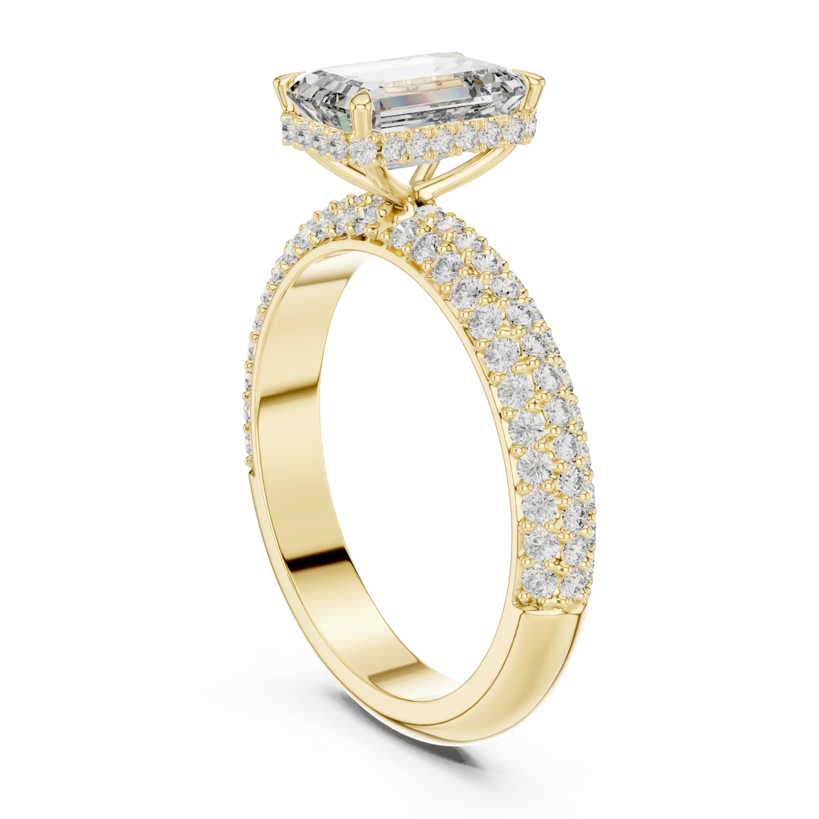Diamond Emerald Cut Ring 2.58 Carat