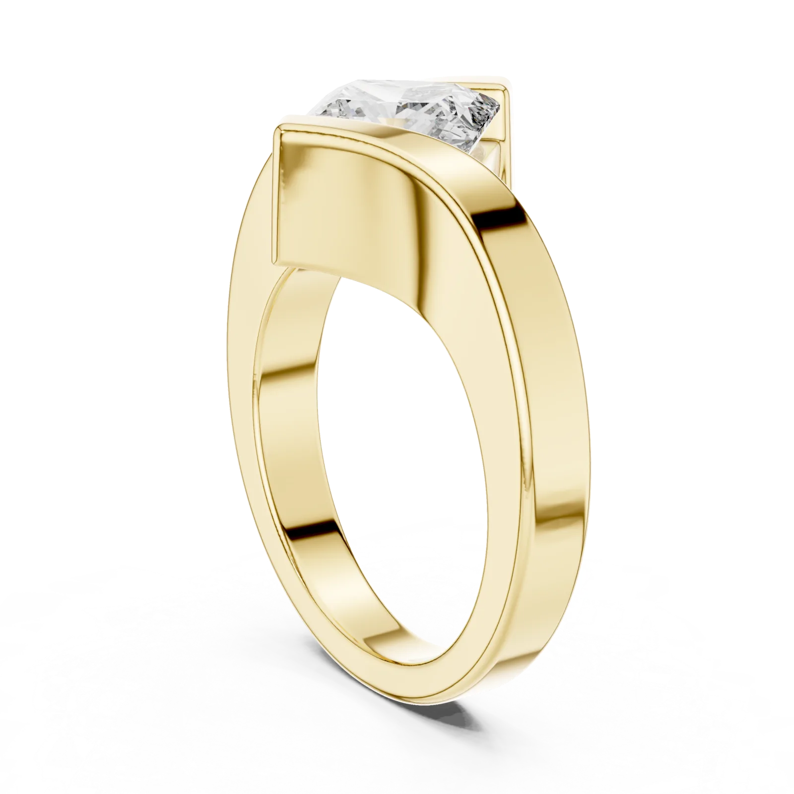 Diamante Princesa Solitario Anillo 2.00 Quilates