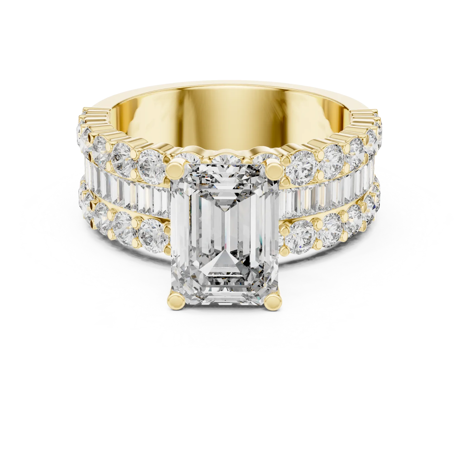 Diamond Emerald Cut Ring 4.47 Carat