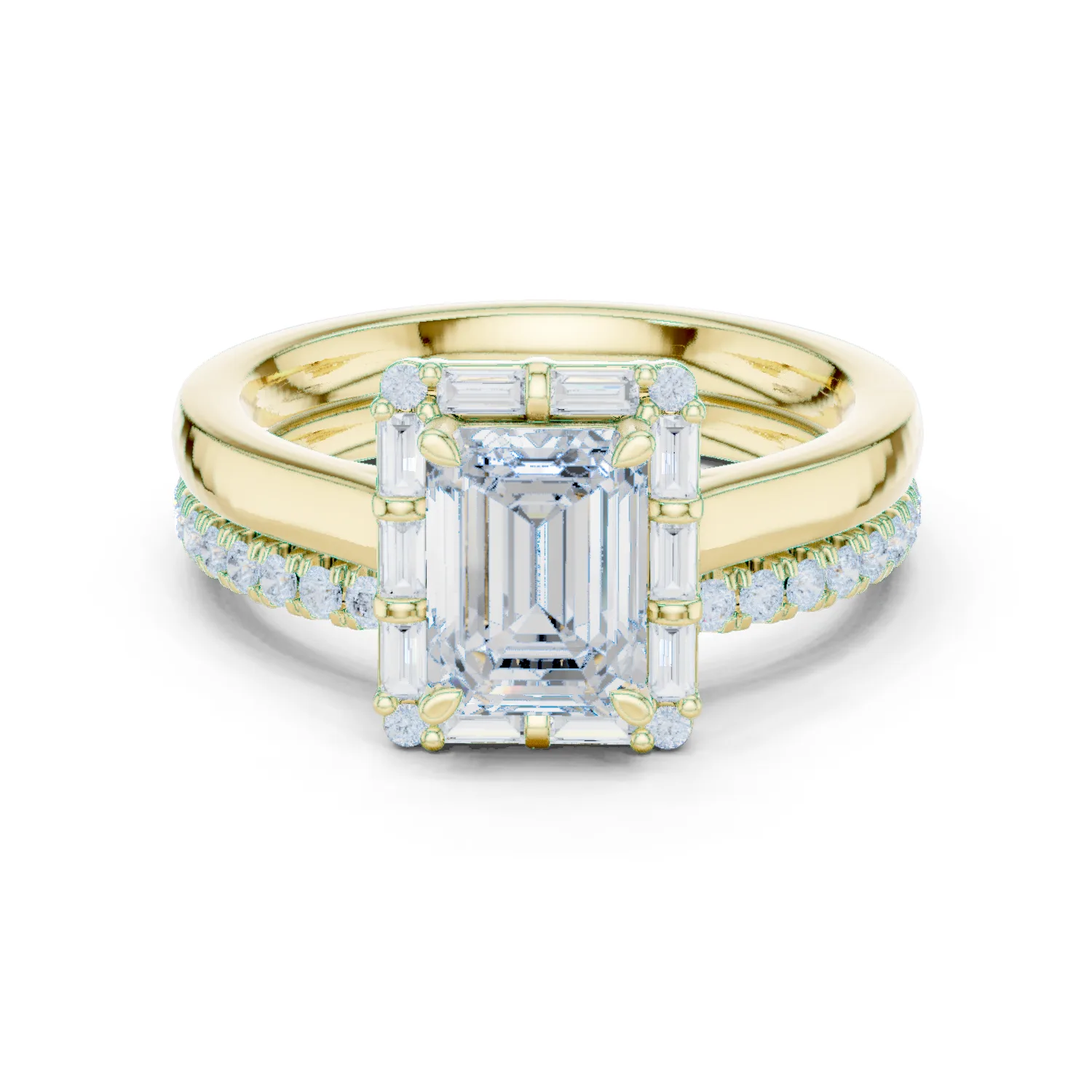 Diamond Emerald Cut Ring 2.00 Carat