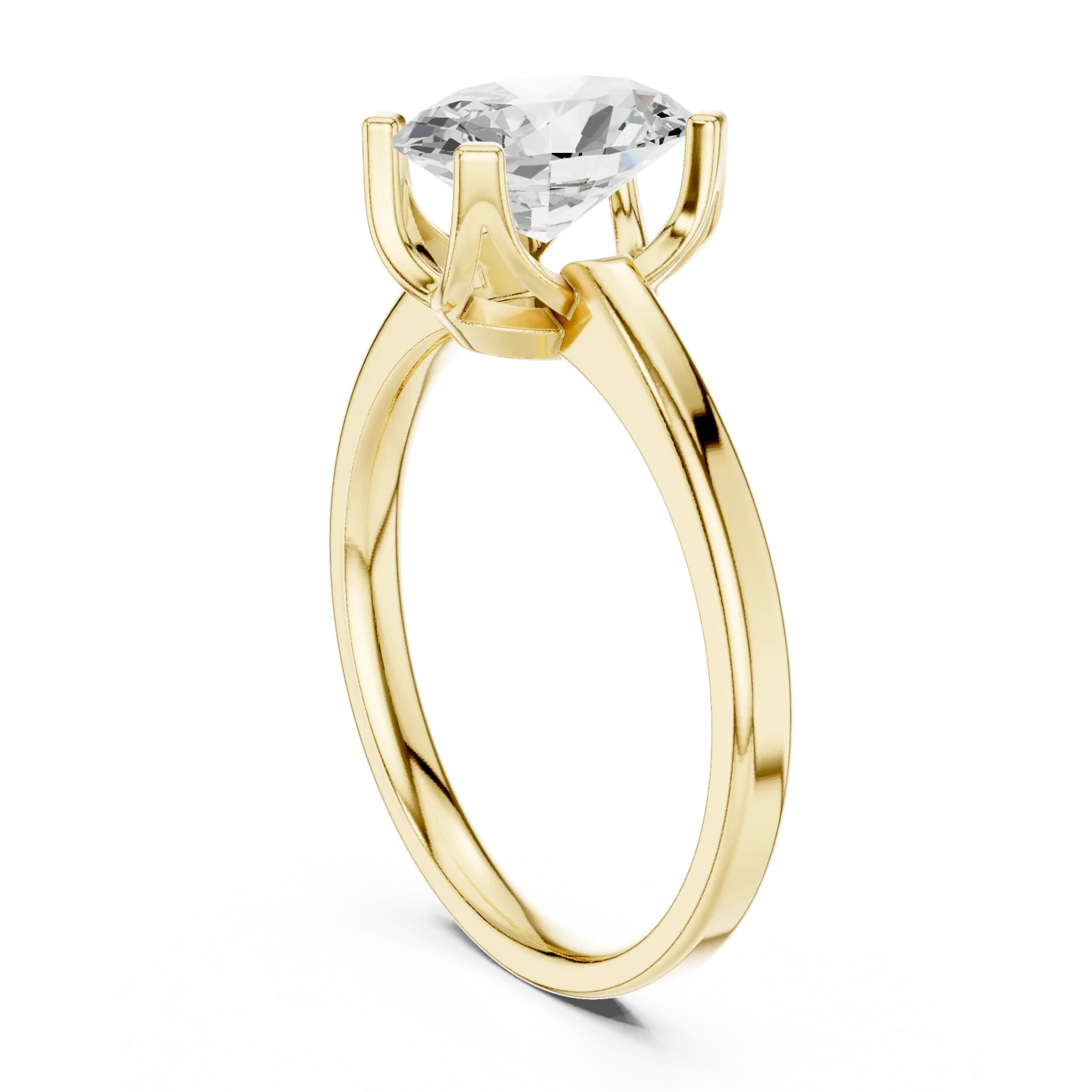 Diamond Oval Solitaire Ring 1.40 Carat