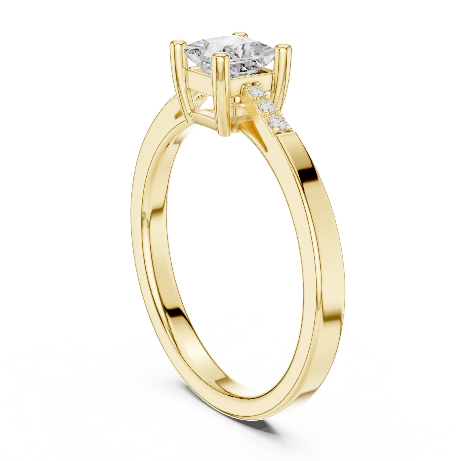 Diamant Prinzess Ring 0.54 Karat