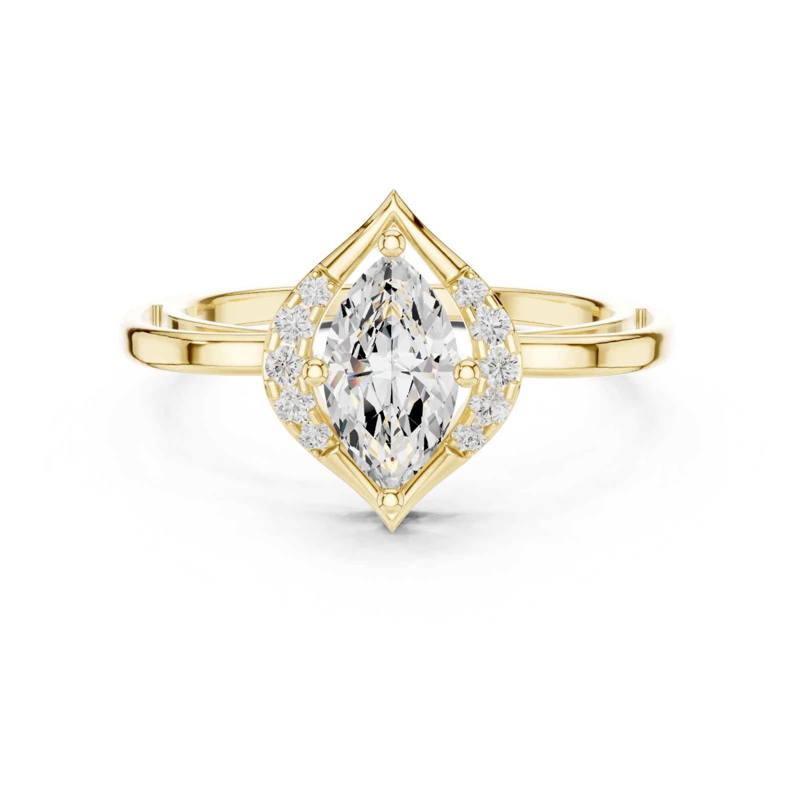 Diamant Marquise Ring 0.88 Karat