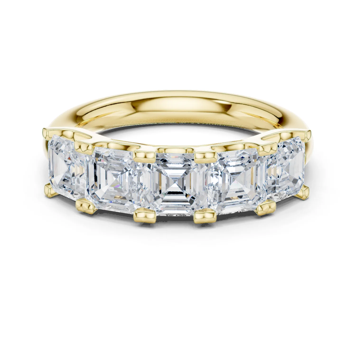 Pırlanta Asscher Tektaş Yüzük 3.60 Karat