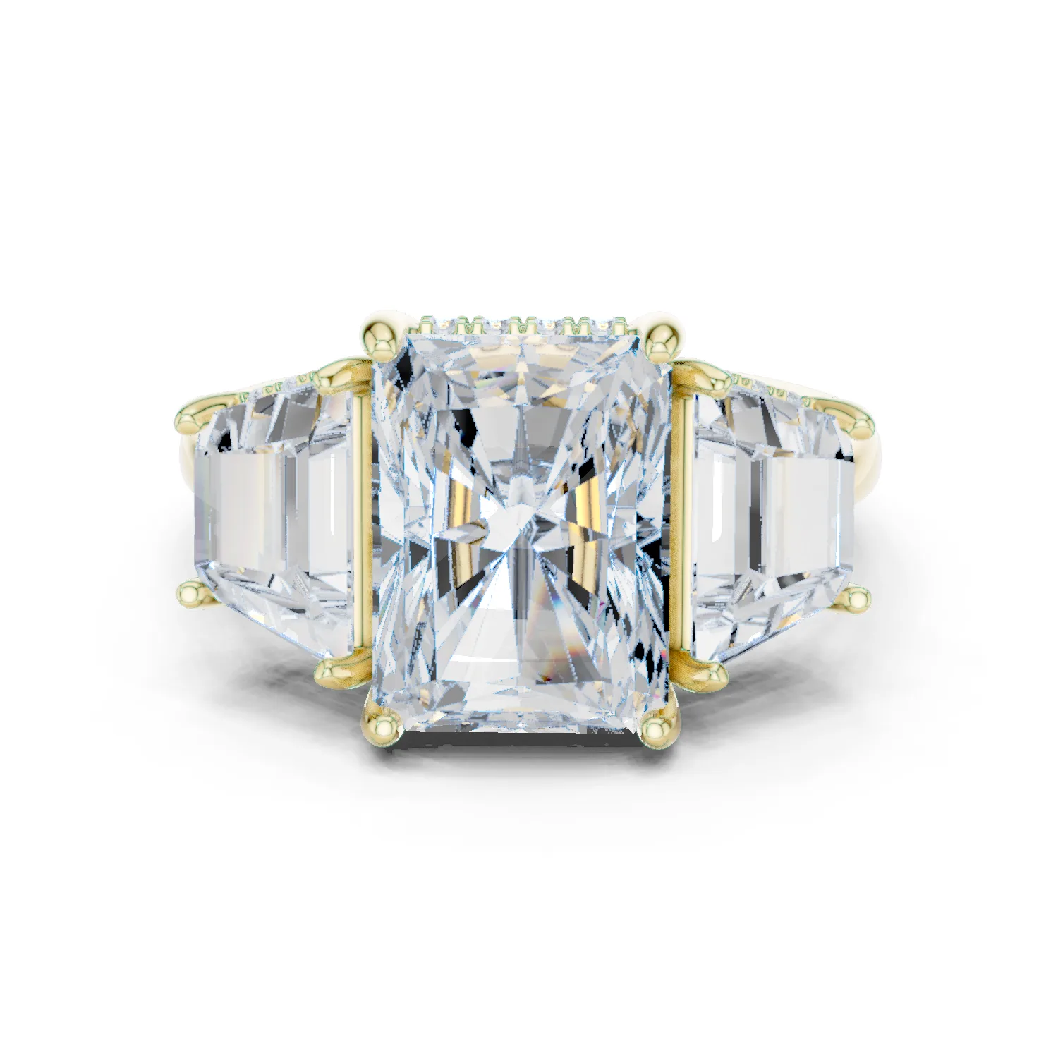 Diamond Radiant Solitaire Ring 3.00 Carat