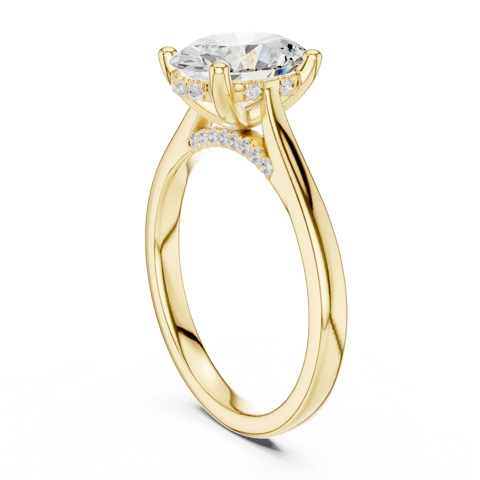 Diamond Oval Ring 1.82 Carat