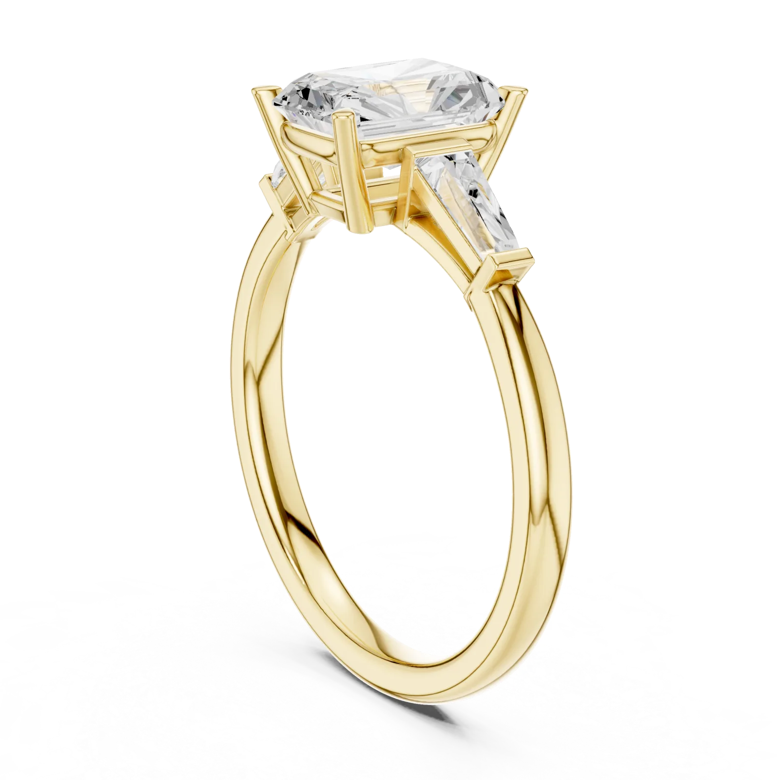 Diamond Radiant Solitaire Ring 2.06 Carat