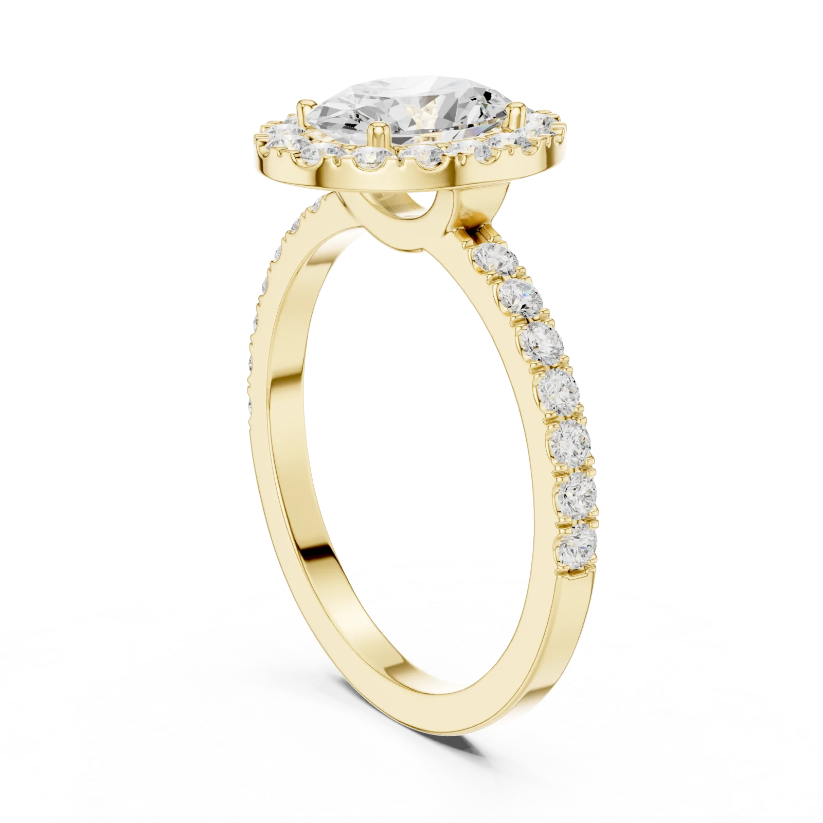 Diamond Oval Ring 1.44 Carat