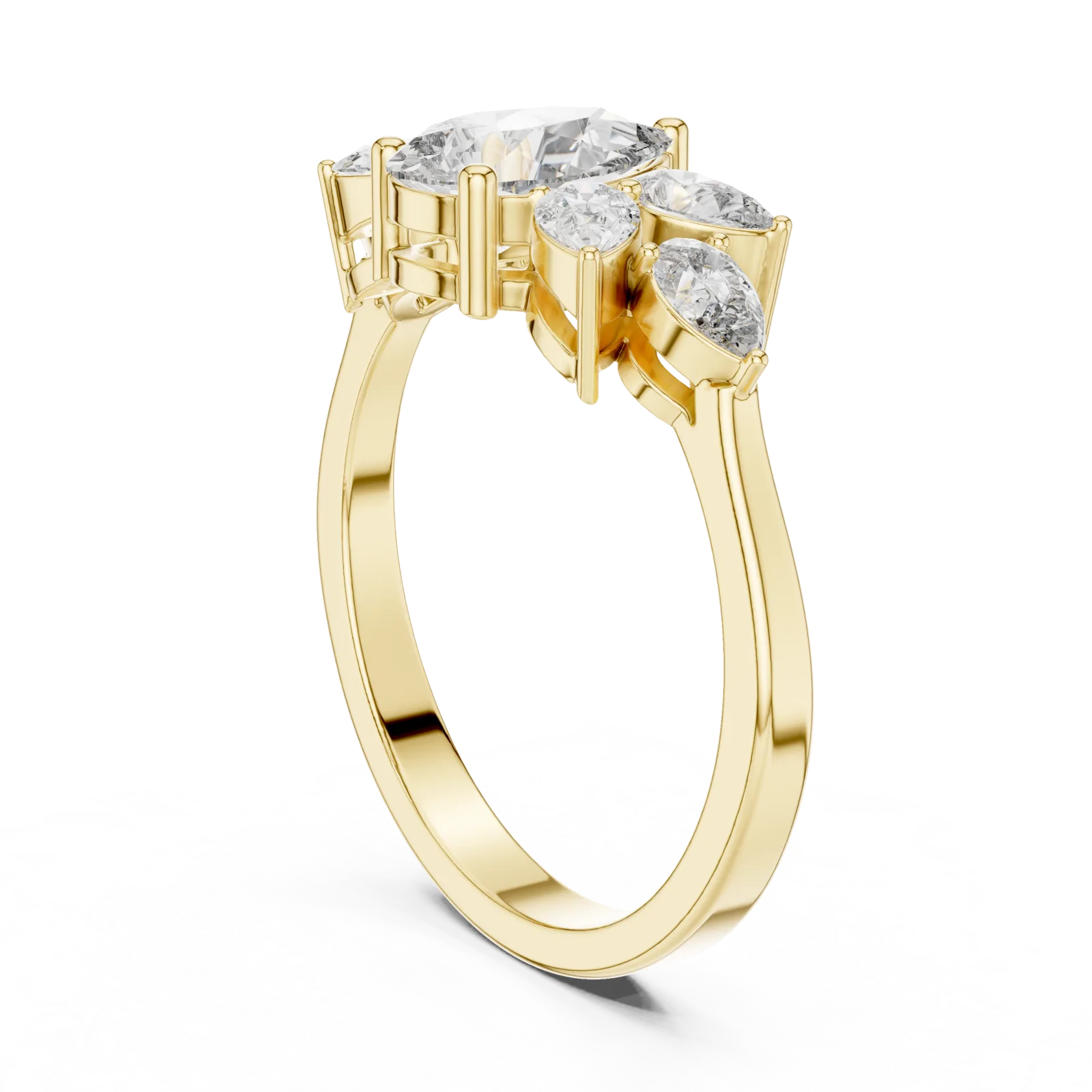 Diamante Pera Anillo 1.31 Quilates