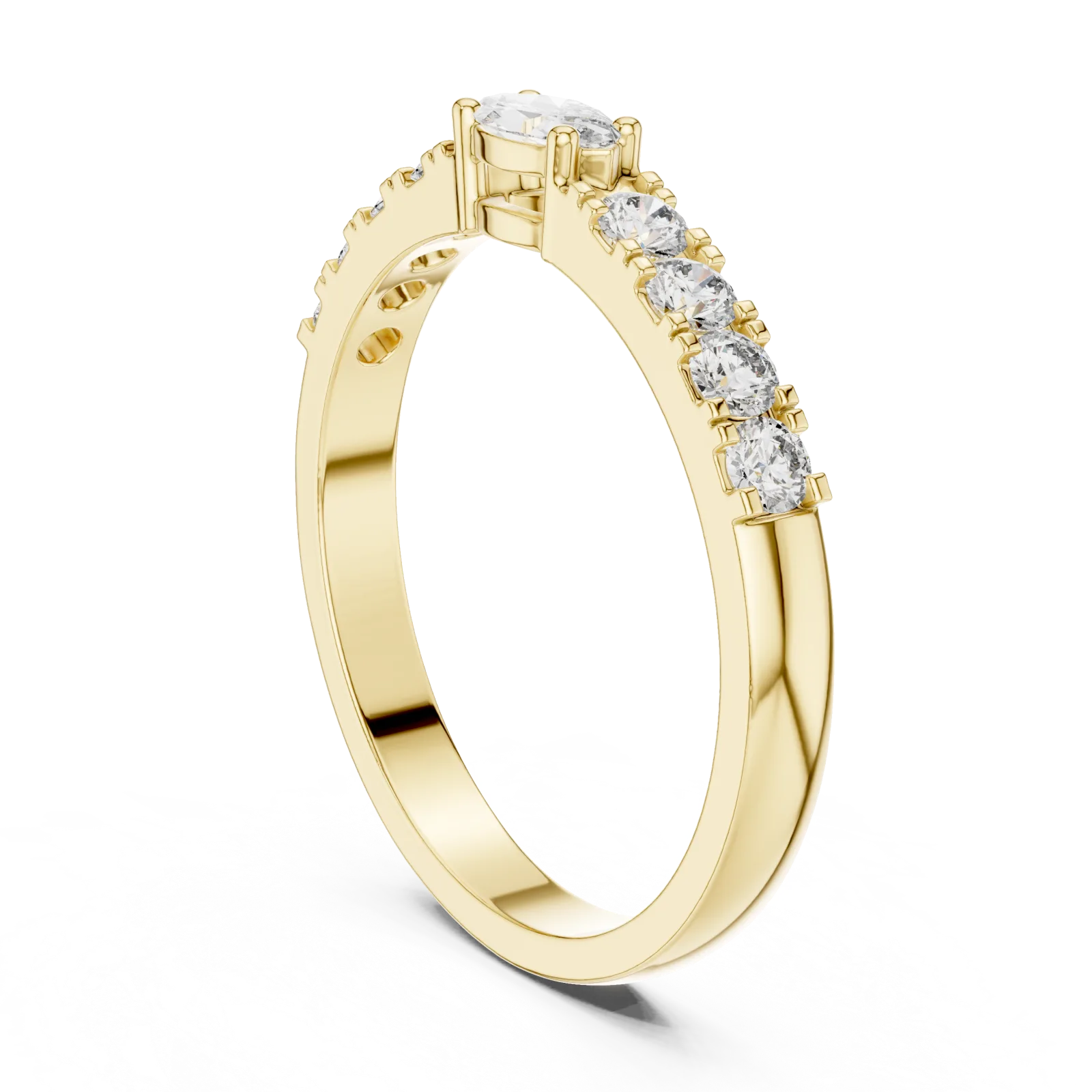 Diamond Marquise Solitaire Ring 0.38 Carat