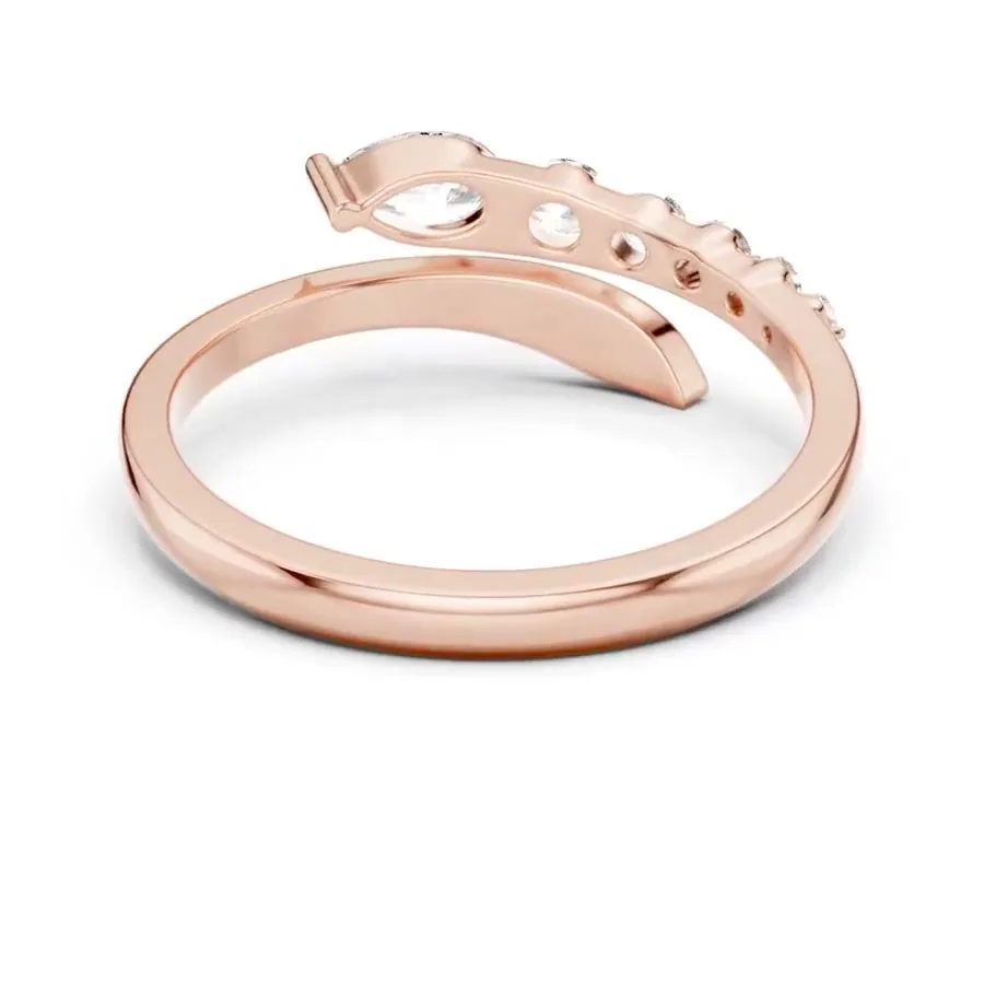 Diamond Pear Ring 0.35 Carat