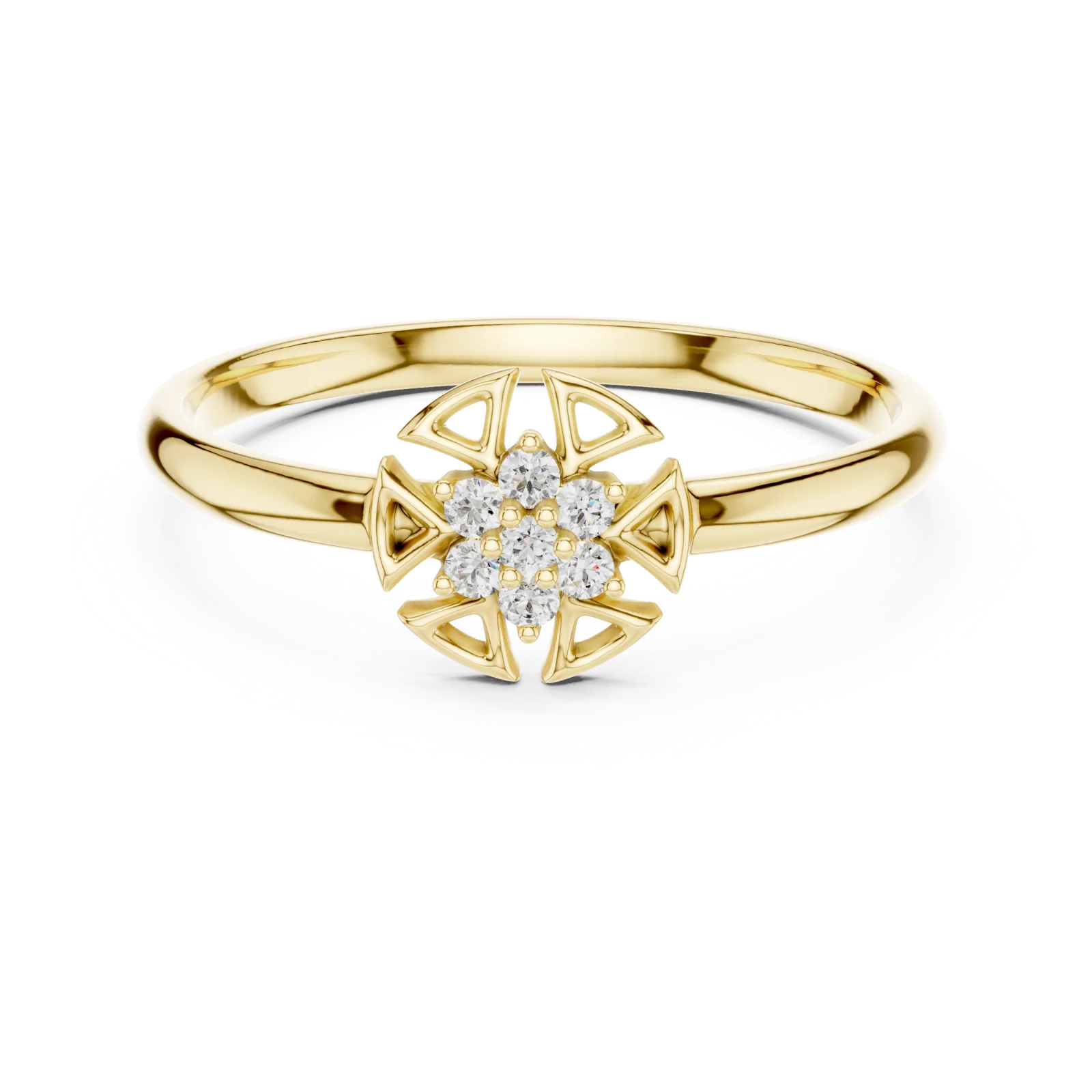 Diamante Anillo 0.04 Quilates