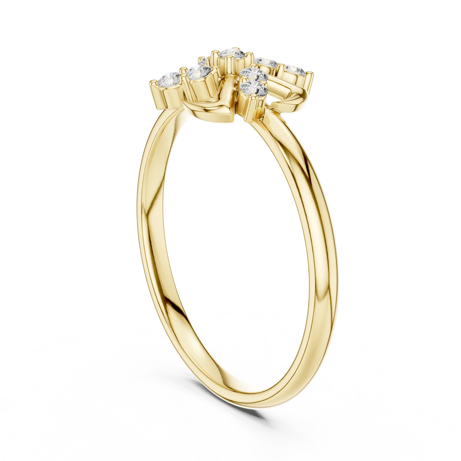 Diamante Anillo 0.09 Quilates