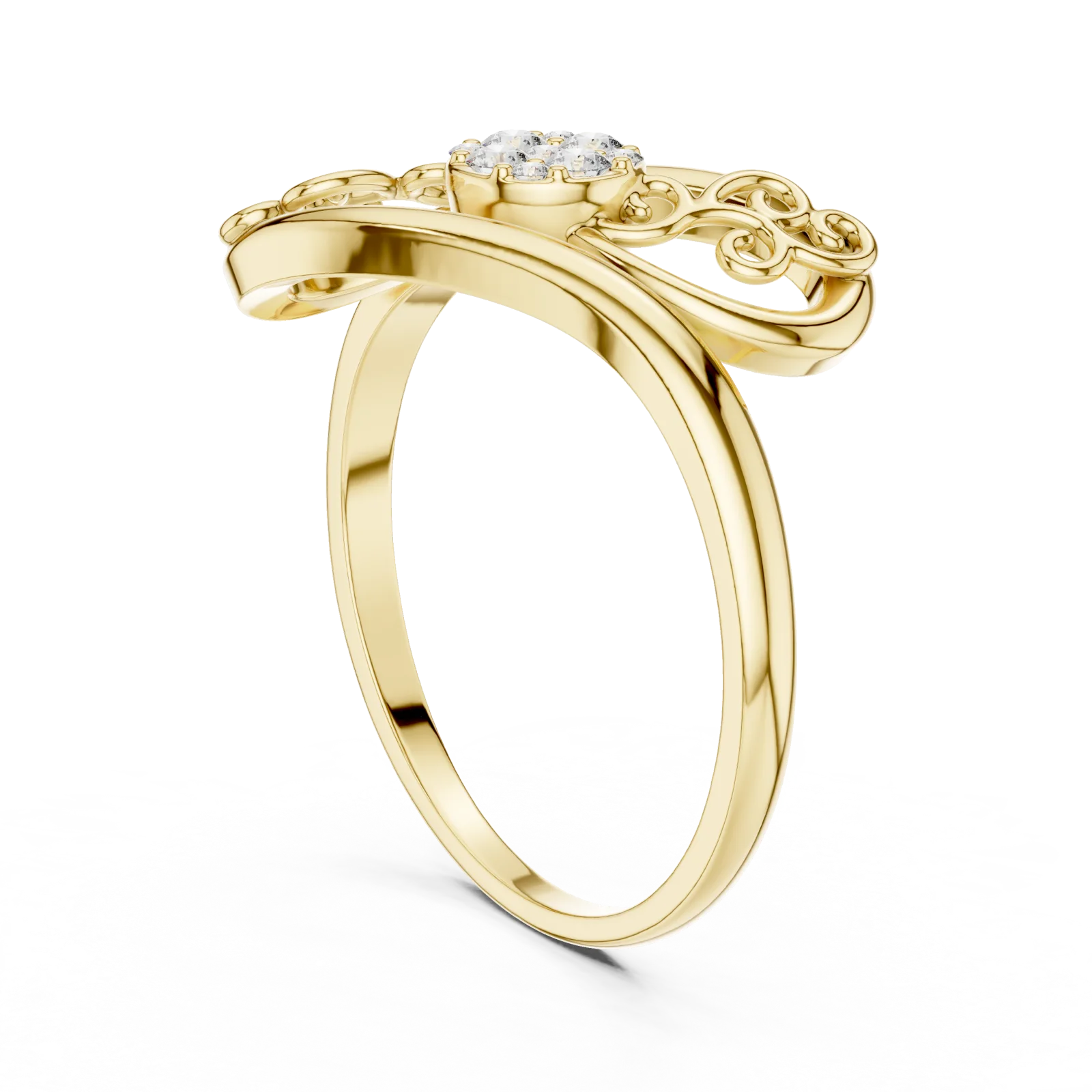Diamante Anillo 0.07 Quilates