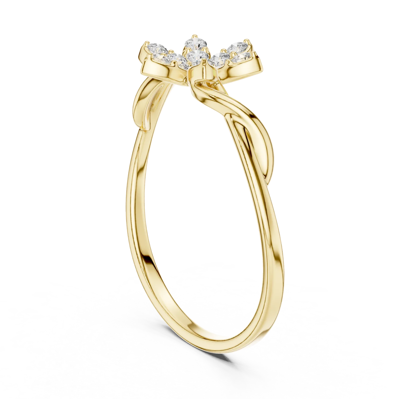 Diamante Anillo 0.13 Quilates