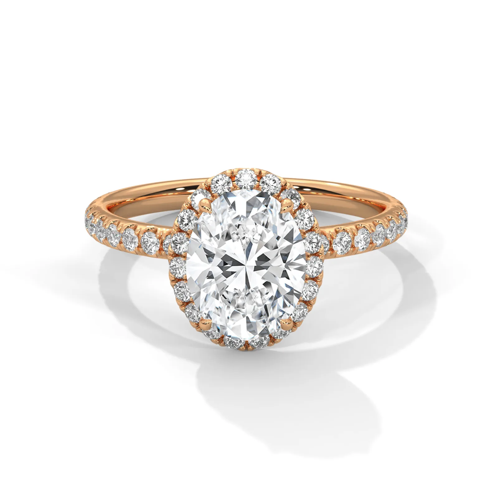 Diamond Oval Solitaire Ring 2.00 Carat