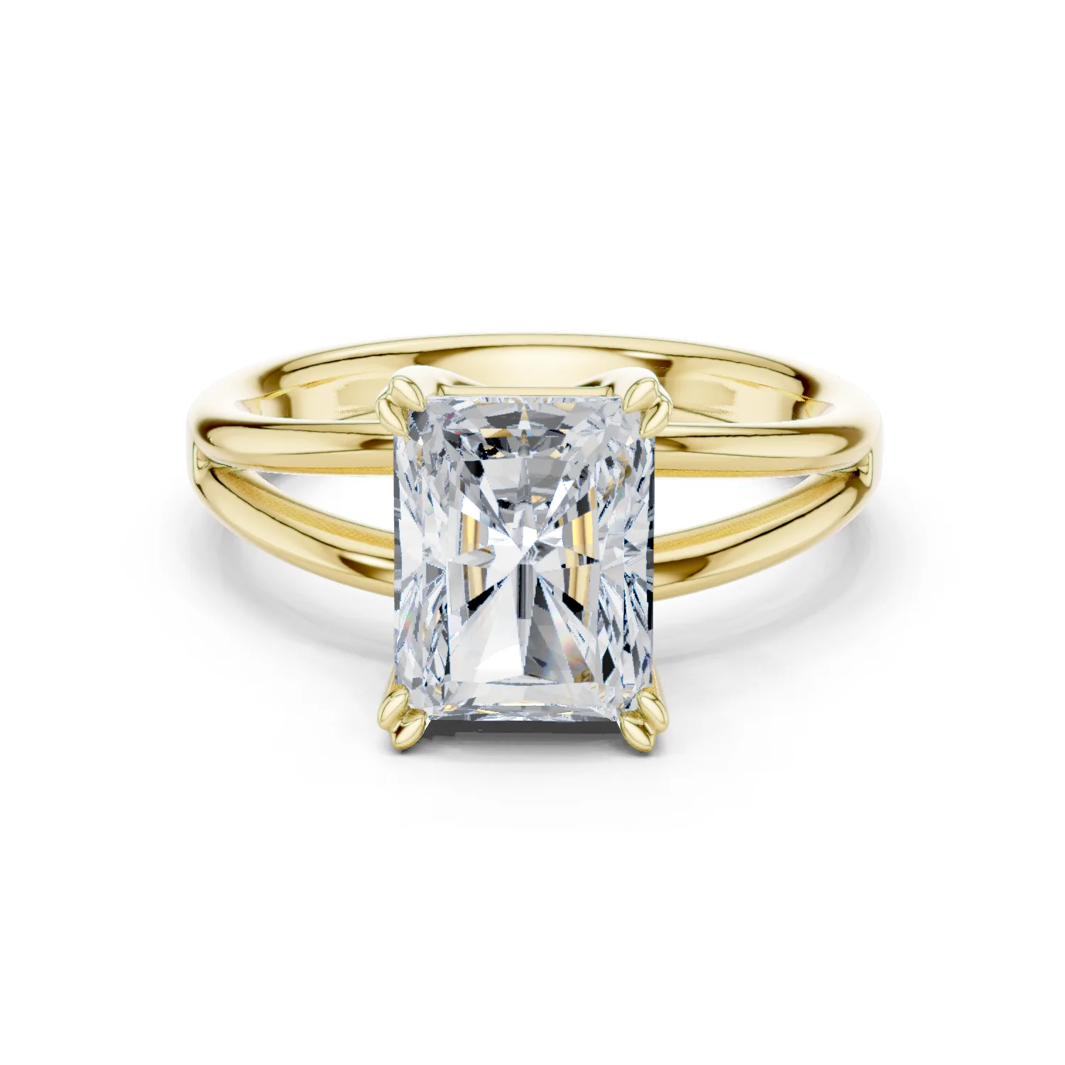 Diamond Radiant Solitaire Ring 2.00 Carat