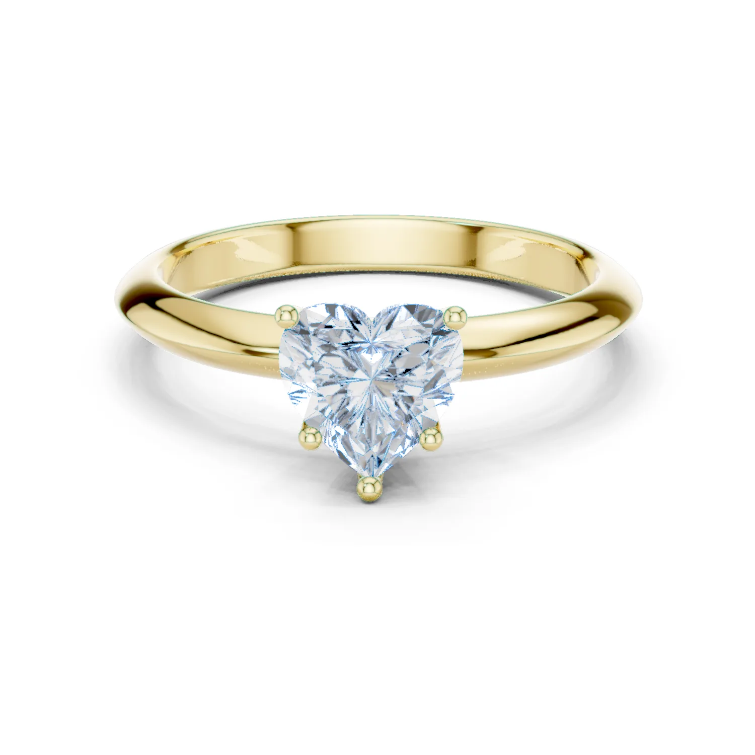 Diamant Herz Solitär Ring 1.00 Karat